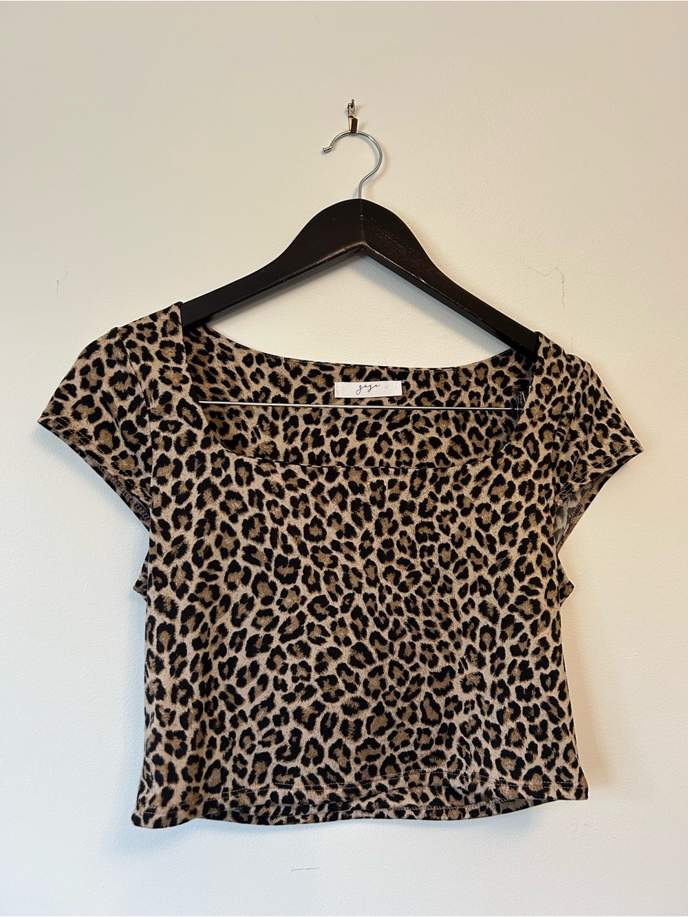 gaze Leopard Print Crop Top